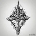 Ice relic beneath bone spire, concept art for… — эскиз тату (№1749906083_0, 14.06.2025 13:01) — Tatufoto.com