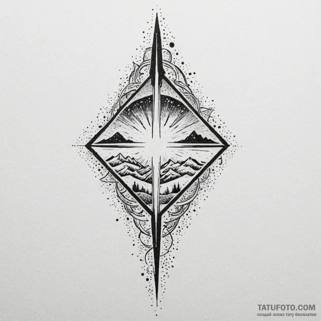 Apocalyptic blade splitting sky, tattoo sketc... - эскиз тату (№1749906150_0, 14.06.2025 13:02) — Tatufoto.com