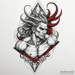 Prometheus bound, tattoo flash sheet design,… — эскиз тату (№1749907026_0, 14.06.2025 13:17) — Tatufoto.com