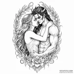 Hades and persephone’s embrace — эскиз тату (№1749907160_0, 14.06.2025 13:19) — Tatufoto.com