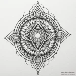 Chained crown beneath ruins, concept art for… — эскиз тату (№1749907225_0, 14.06.2025 13:20) — Tatufoto.com
