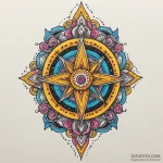 An old, leather-bound grimoire, tattoo flash… — эскиз тату (№1749910448_0, 14.06.2025 14:14) — Tatufoto.com