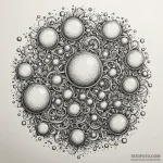 A whimsical bubble popping, momentary,, tatto… — эскиз тату (№1749910790_0, 14.06.2025 14:19) — Tatufoto.com