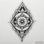 Pendulum blade swinging through void, tattoo… — эскиз тату (№1749913232_0, 14.06.2025 15:00) — Tatufoto.com