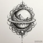 Orb beneath spectral rift, tattoo sketch desi… — эскиз тату (№1749914712_0, 14.06.2025 15:25) — Tatufoto.com