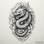 B, artistic tattoo sketch, on a clean white p… — эскиз тату (№1749914847_0, 14.06.2025 15:27) — Tatufoto.com