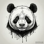 Panda, tattoo sketch design, stylized interpr… — эскиз тату (№1749917730_0, 14.06.2025 16:15) — Tatufoto.com