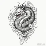 Arcane serpent around broken staff, tattoo li… — эскиз тату (№1749918734_0, 14.06.2025 16:32) — Tatufoto.com