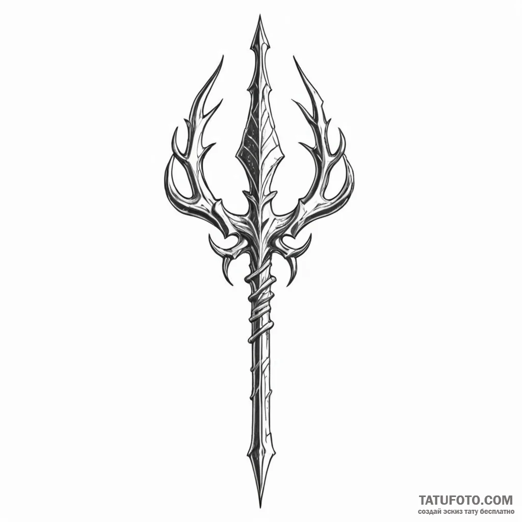 Trident - эскиз тату (№1749920554_0, 14.06.2025 17:02) — Tatufoto.com