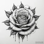 Frosted rose beneath iron sky, concept art fo… — эскиз тату (№1749922372_0, 14.06.2025 17:32) — Tatufoto.com