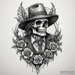 Buzzard perched on a weathered scarecrow, tat… — эскиз тату (№1749924050_0, 14.06.2025 18:00) — Tatufoto.com