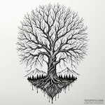 A powerful bolt of lightning striking a tree,… — эскиз тату (№1749928585_0, 14.06.2025 19:16) — Tatufoto.com