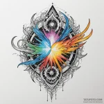 Cosmic gate collapsing inward, artistic tatto… — эскиз тату (№1749929324_0, 14.06.2025 19:28) — Tatufoto.com