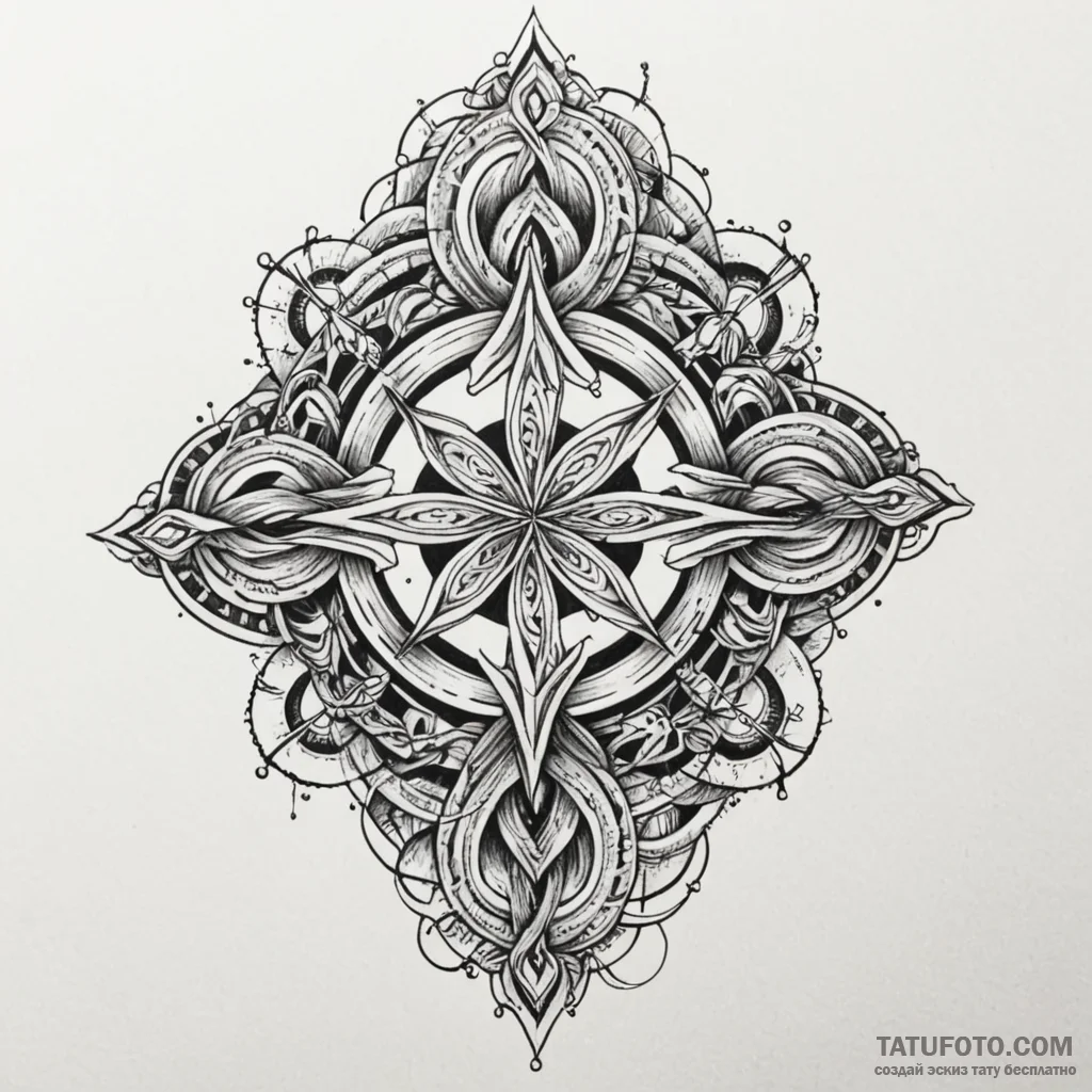 Crazy straw twisted into an infinity symbol,... - эскиз тату (№1749932275_0, 14.06.2025 20:17) — Tatufoto.com