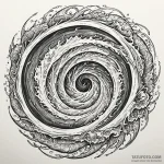 Maelstrom (whirlpool) with damned souls swirl… — эскиз тату (№1749936596_0, 14.06.2025 21:29) — Tatufoto.com