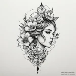 M, tattoo sketch design, on a clean white pap… — эскиз тату (№1749937465_0, 14.06.2025 21:44) — Tatufoto.com