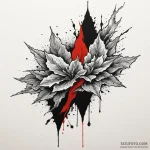 Crumbling banner fluttering in void, ink illu… — эскиз тату (№1749939645_0, 14.06.2025 22:20) — Tatufoto.com