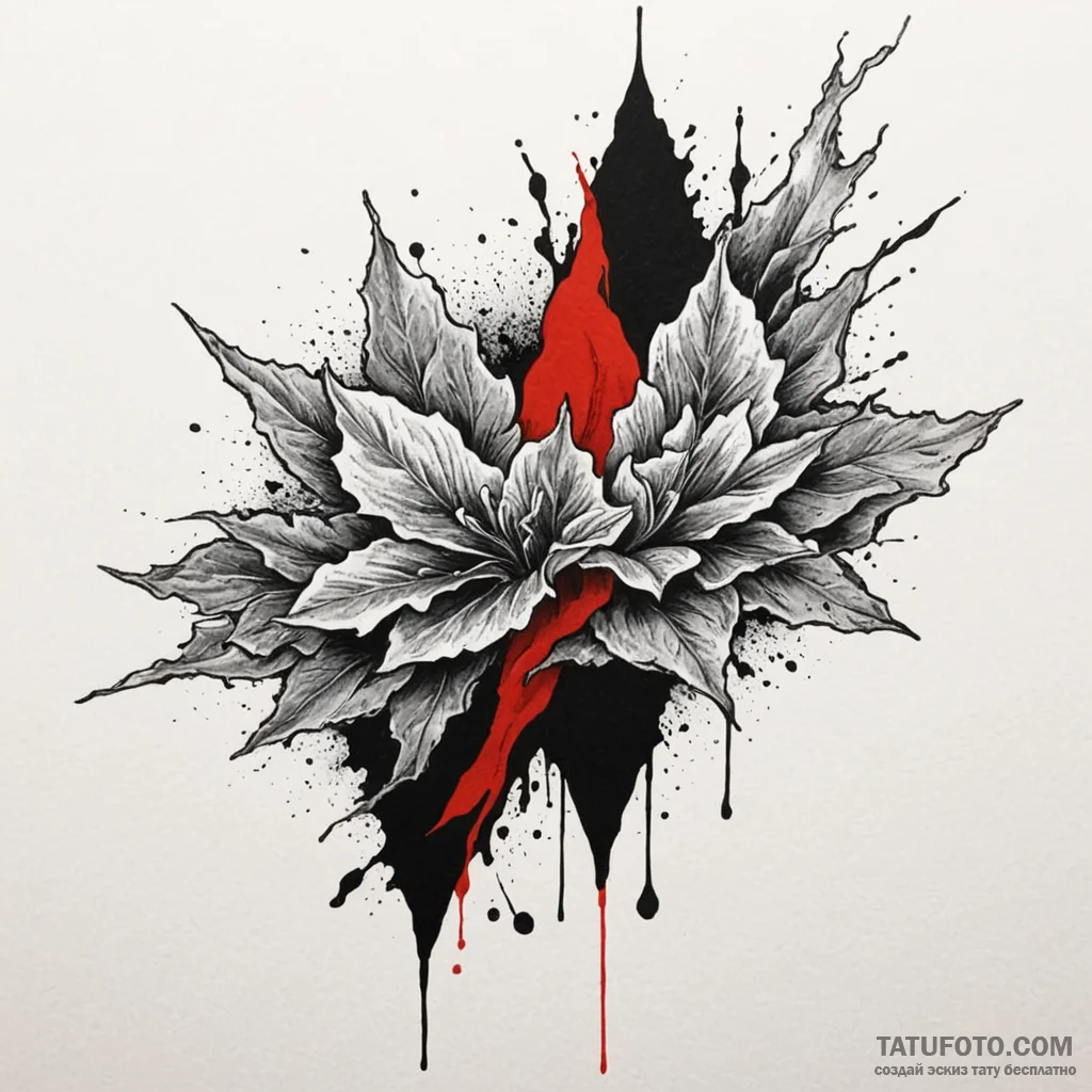 Crumbling banner fluttering in void, ink illu... - эскиз тату (№1749939645_0, 14.06.2025 22:20) — Tatufoto.com
