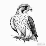 Falcon — эскиз тату (№1749943048_0, 14.06.2025 23:17) — Tatufoto.com