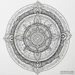 Labyrinth, symbolizing life’s journey, with a… — эскиз тату (№1749947369_0, 15.06.2025 00:29) — Tatufoto.com