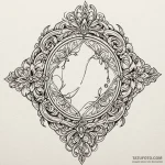 Iron mirror cracked and bleeding, tattoo flas… — эскиз тату (№1749950010_0, 15.06.2025 01:13) — Tatufoto.com
