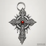 Keyring of forgotten relics, artistic tattoo… — эскиз тату (№1749952547_0, 15.06.2025 01:55) — Tatufoto.com