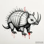 An armadillo, tattoo drawing outline, clear i… — эскиз тату (№1749956542_0, 15.06.2025 03:02) — Tatufoto.com