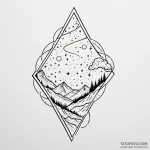 Milky way, ink illustration for tattoo, black… — эскиз тату (№1749959540_0, 15.06.2025 03:52) — Tatufoto.com