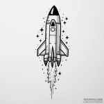 A powerful blast off rocket, space exploratio… — эскиз тату (№1749960439_0, 15.06.2025 04:07) — Tatufoto.com