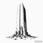 The monolith from 2001: a space odyssey — эскиз тату (№1749964693_0, 15.06.2025 05:18) — Tatufoto.com