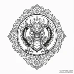 A japanese family crest (mon) — эскиз тату (№1749965528_0, 15.06.2025 05:32) — Tatufoto.com