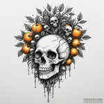 Ashen tree with skull fruit, artistic tattoo… — эскиз тату (№1749966501_0, 15.06.2025 05:48) — Tatufoto.com