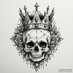 Iron relic crowned with bone, ink illustratio… — эскиз тату (№1749968206_0, 15.06.2025 06:16) — Tatufoto.com