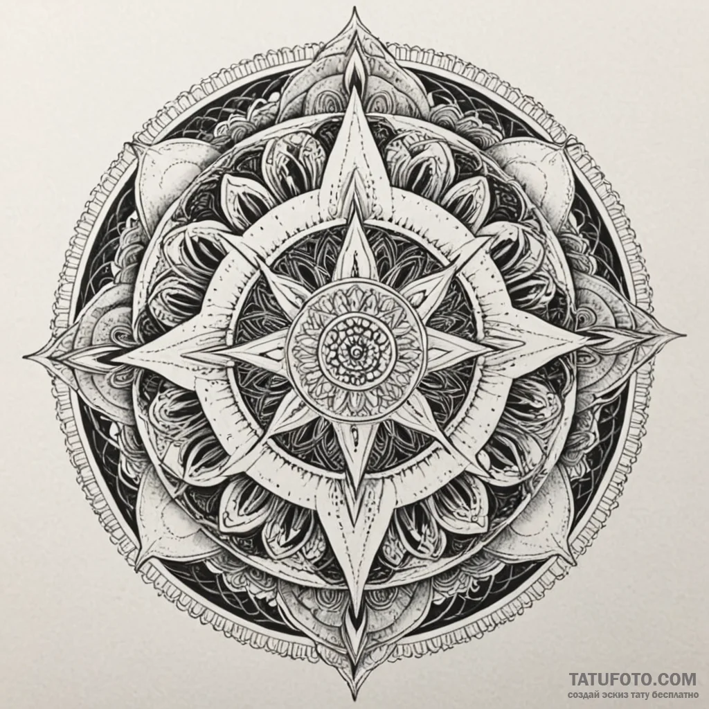 Orb devouring celestial flame, artistic tatto... - эскиз тату (№1749973010_0, 15.06.2025 07:36) — Tatufoto.com