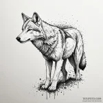 Ashen wolf stalking through mist, ink illustr… — эскиз тату (№1749978594_0, 15.06.2025 09:09) — Tatufoto.com