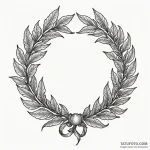 Laurel wreath, tattoo drawing outline, old sc… — эскиз тату (№1749979846_0, 15.06.2025 09:30) — Tatufoto.com