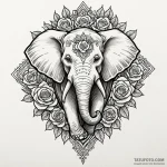 Elephant, artistic tattoo sketch, highly deta… — эскиз тату (№1749981024_0, 15.06.2025 09:50) — Tatufoto.com