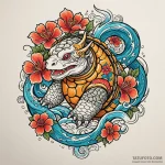 Tortoise, symbolizing wisdom, longevity, and… — эскиз тату (№1749981230_0, 15.06.2025 09:53) — Tatufoto.com