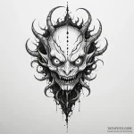 Abyssal creature with multiple eyes, ink illu… — эскиз тату (№1749984656_0, 15.06.2025 10:50) — Tatufoto.com