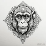 Monkey, tattoo flash sheet design, moderately… — эскиз тату (№1749988445_0, 15.06.2025 11:54) — Tatufoto.com