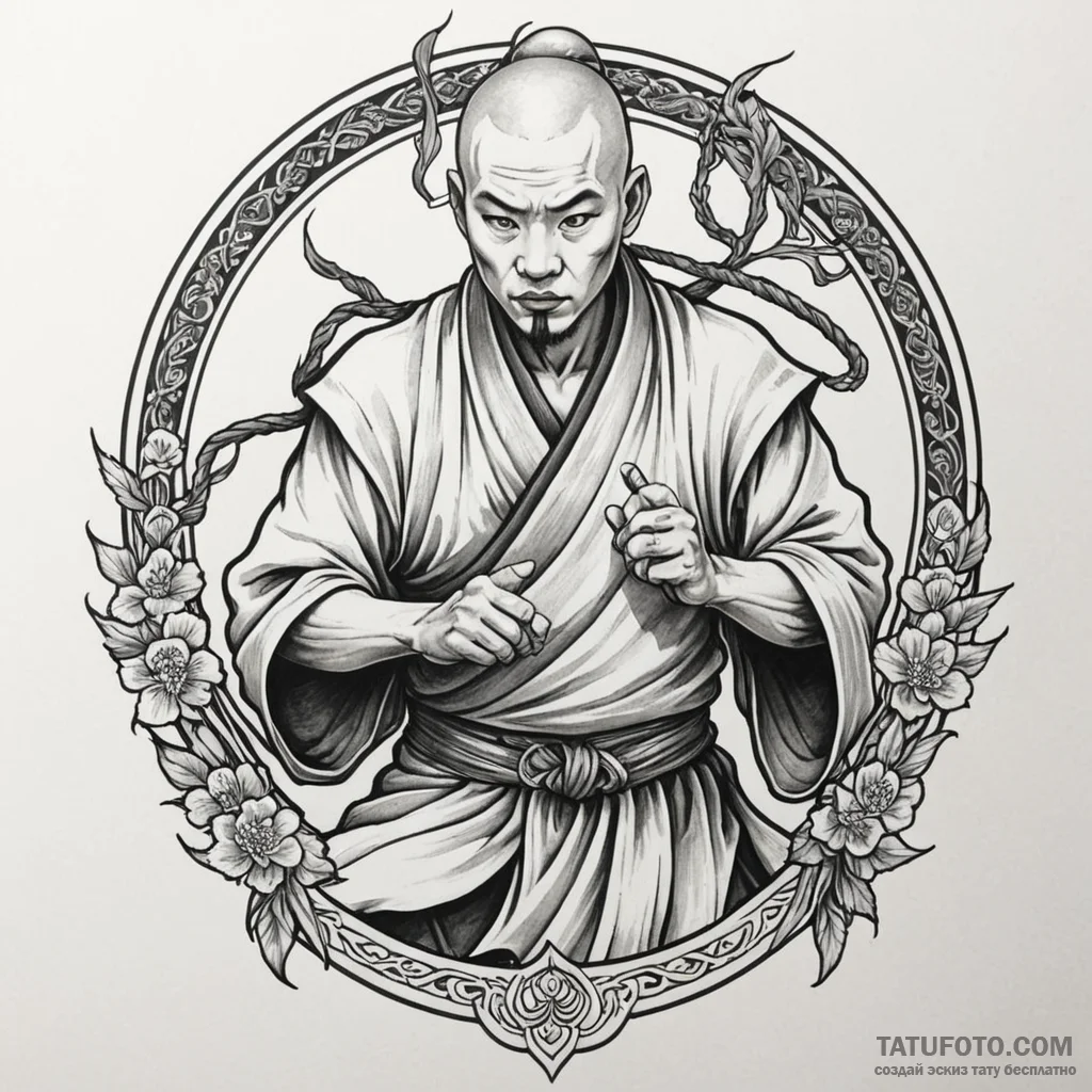Yamabushi (japanese mountain ascetic warrior... - эскиз тату (№1749988994_0, 15.06.2025 12:03) — Tatufoto.com