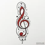 Quarter note, simple and timeless, for a musi… — эскиз тату (№1749991205_0, 15.06.2025 12:40) — Tatufoto.com