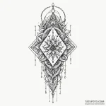 Rusted blade through bone relic, tattoo flash… — эскиз тату (№1749995438_0, 15.06.2025 13:50) — Tatufoto.com