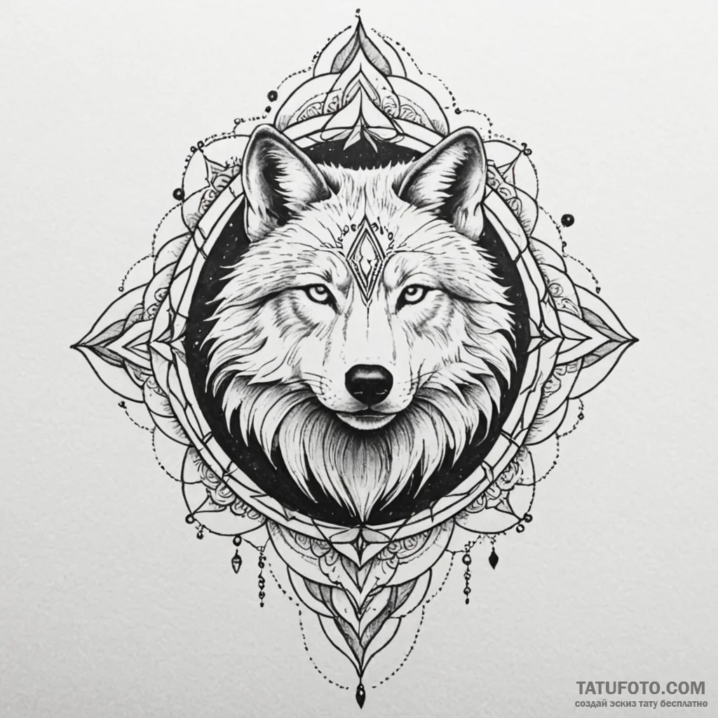 Wolf claw piercing spectral bloom, artistic t... - эскиз тату (№1749999048_0, 15.06.2025 14:50) — Tatufoto.com