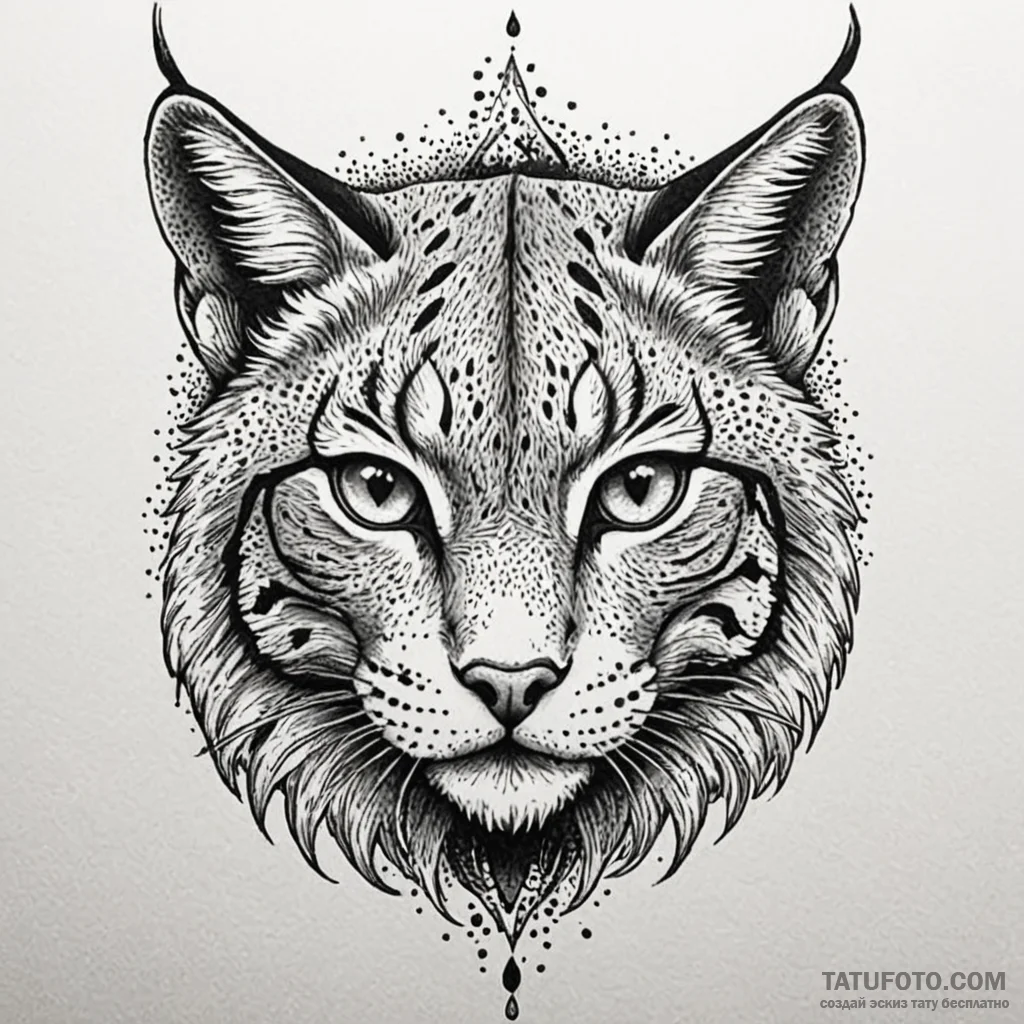 Lynx eyes burning in mist, tattoo line art, o... - эскиз тату (№1749999256_0, 15.06.2025 14:54) — Tatufoto.com