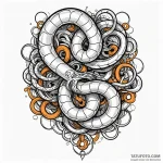 Atomic serpent coiled in infinity loop, tatto… — эскиз тату (№1750000948_0, 15.06.2025 15:22) — Tatufoto.com
