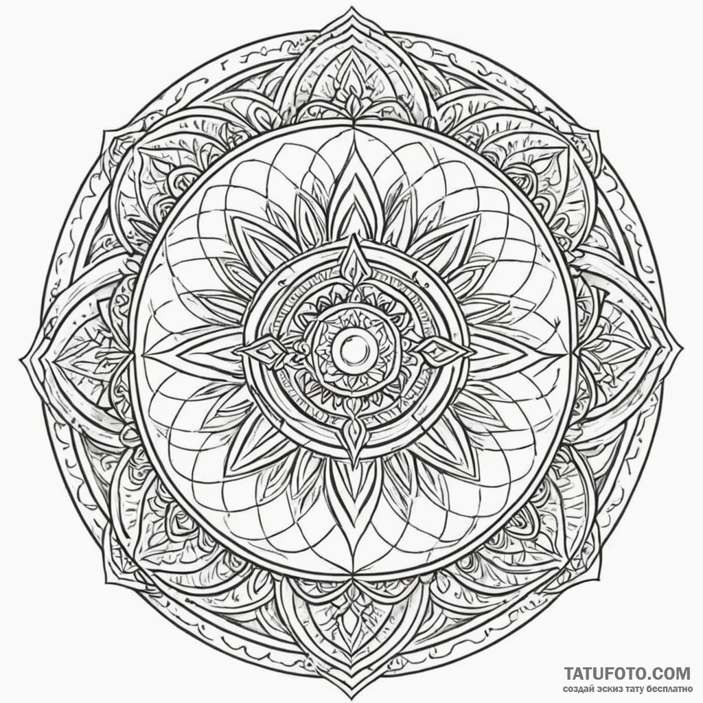 Opal tiles forming ancient sigil, tattoo draw... - эскиз тату (№1750001977_0, 15.06.2025 15:39) — Tatufoto.com