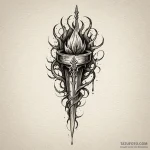Dagger in cursed chalice, ink illustration fo… — эскиз тату (№1750003412_0, 15.06.2025 16:03) — Tatufoto.com