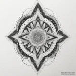 Strength (symbol), artistic tattoo sketch, on… — эскиз тату (№1750003615_0, 15.06.2025 16:06) — Tatufoto.com
