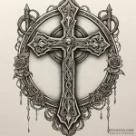 Torchlight flickering in bone crypt, tattoo d… — эскиз тату (№1750004367_0, 15.06.2025 16:19) — Tatufoto.com